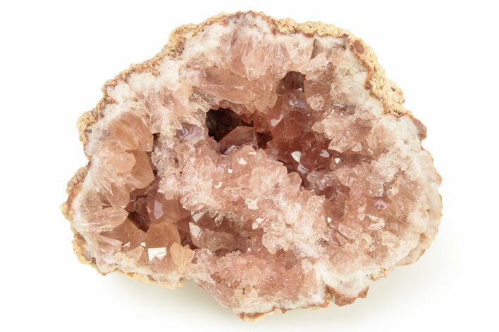 Sparkly Pink Amethyst Geode Section - Argentina #271339